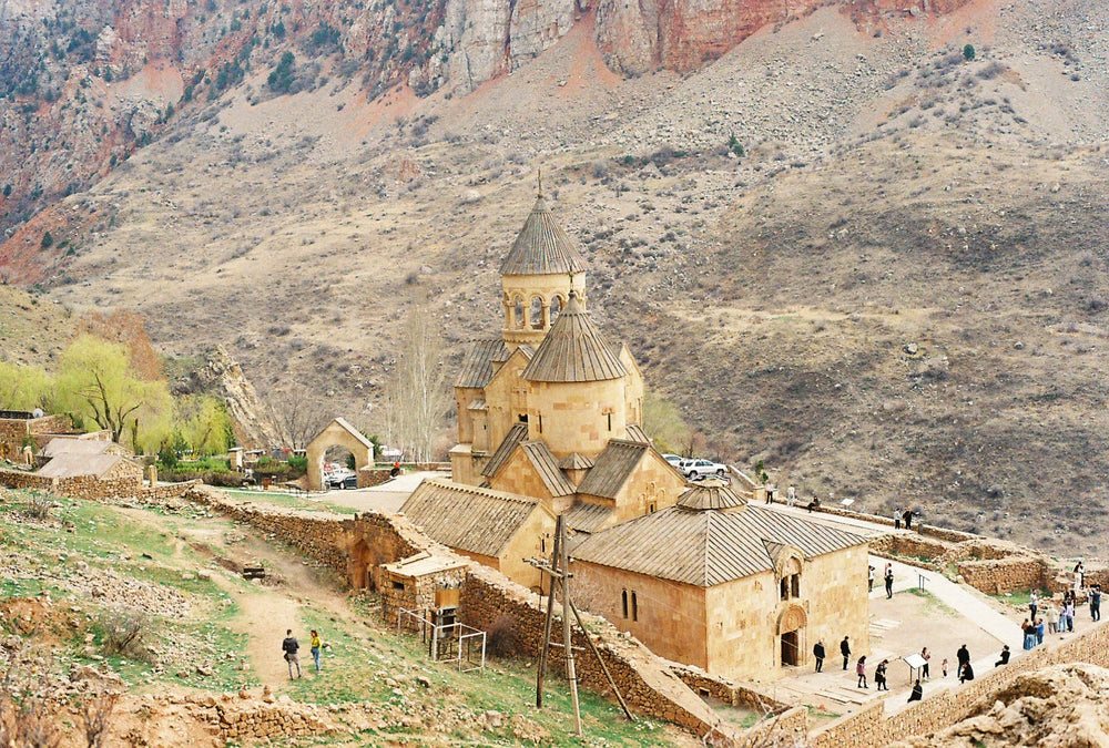Noravank Monastery in a red-rock canyon